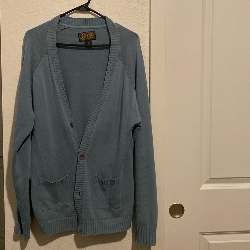 Lucky Brand light blue Vintage Sweater. Size M.